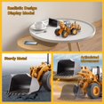 thumbnail image 4 of Camión cargador de cuatro ruedas fundido a escala 1/40, juguete, equipo de construcción de Metal, modelos de Bulldozer para niños, 4 of 5