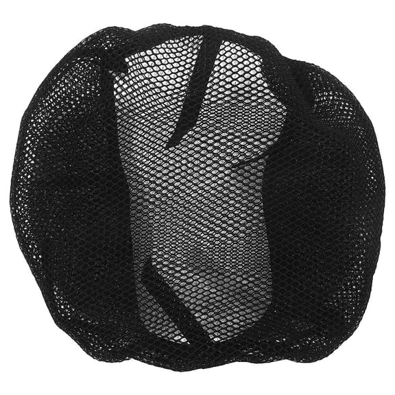 Healifty Black Motorbike Seat Cover with Breathable Polyester Mesh Cushion for Enhanced Comfort and Ventilation