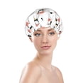 thumbnail image 2 of Cute Cartoon Cow Head_A Shower Cap, Reusable Bath Hair Hat for all Hair Lengths Hair Cover with Elastic Band Double Waterproof Layers Bathing Hat, 2 of 5