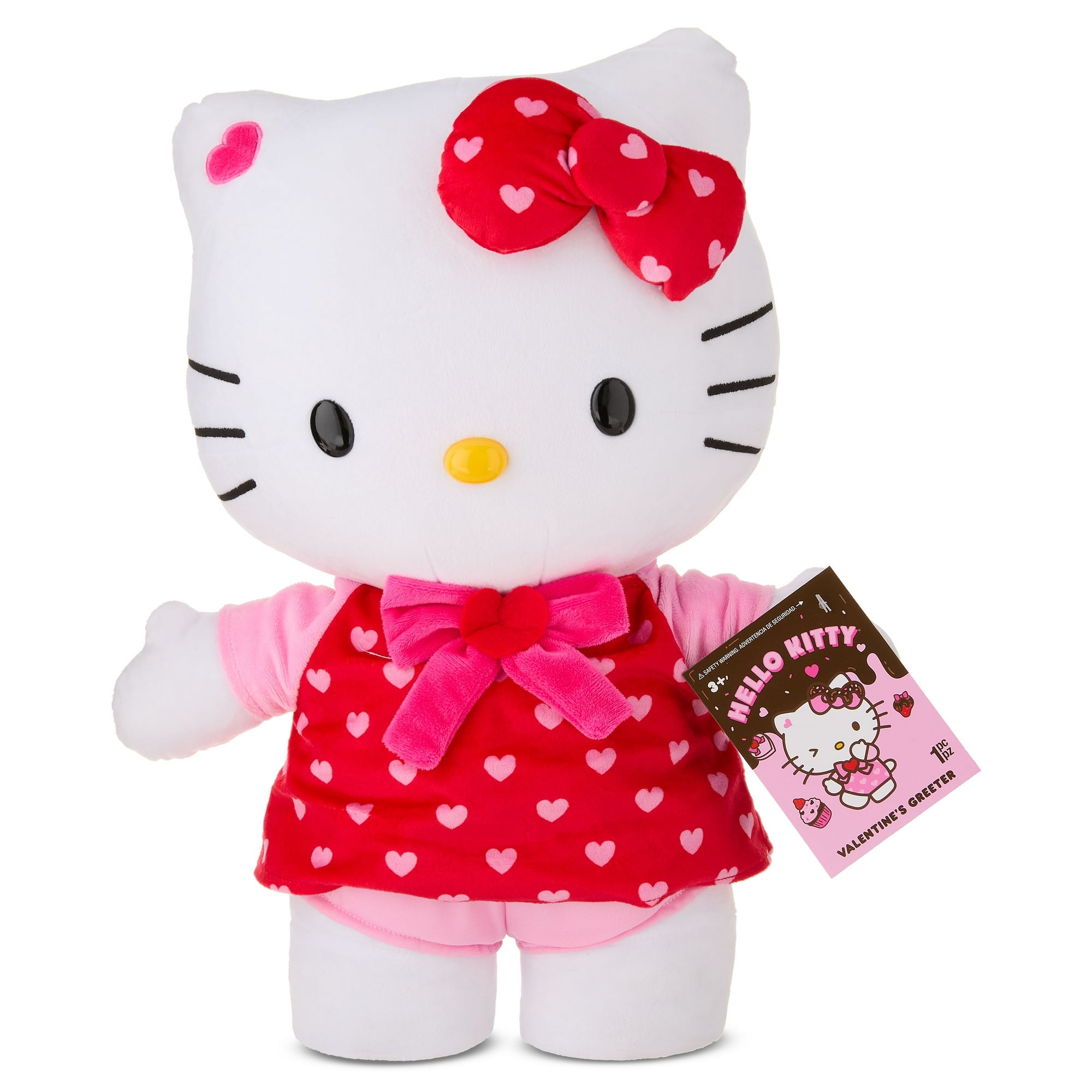 Valentines Day Plush Greeter Hello Kitty Love Is Sweet w/ Red