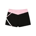 thumbnail image 6 of CHICTRY Kids Girls Gym Suit Sports Outfit Cropped Tank Top with Striped Biker Shorts Set for Running Jogging Hiking Black&Pink 6, 6 of 7