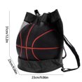 thumbnail image 3 of cpengpj Basketball Bag Basketball Backpack, Single Ball Mesh Storage Crossbody Sling Sackpack for Volleyball Soccer Rugby Football Equipment, for Gym Pool Beach and Travel Essentials, 3 of 9