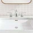 thumbnail image 3 of PARLOS Widespread 2 Handles Bathroom Faucet with Metal Pop Up Sink Drain and cUPC Faucet Supply Lines,Chrome, 3 of 11