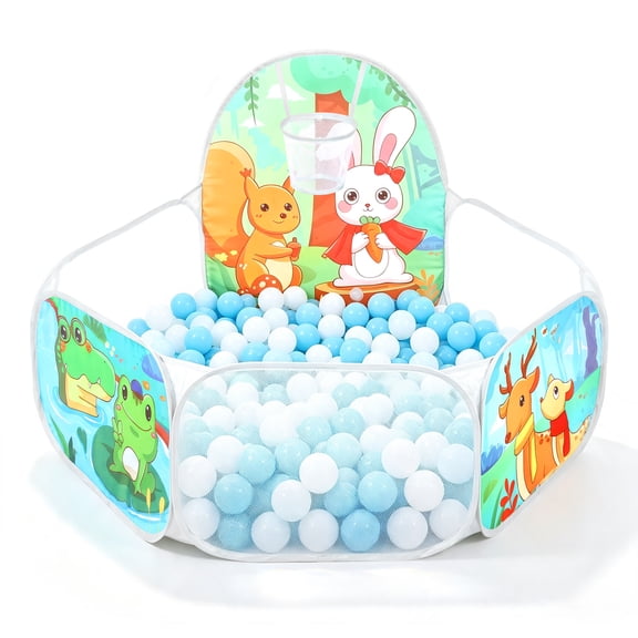 Threns Kids Ball Pit, Large Pop Up Ball Pits Tent for Girls Boys, Foldable Kid Ball Pool for Indoor Outdoor Baby Playpen