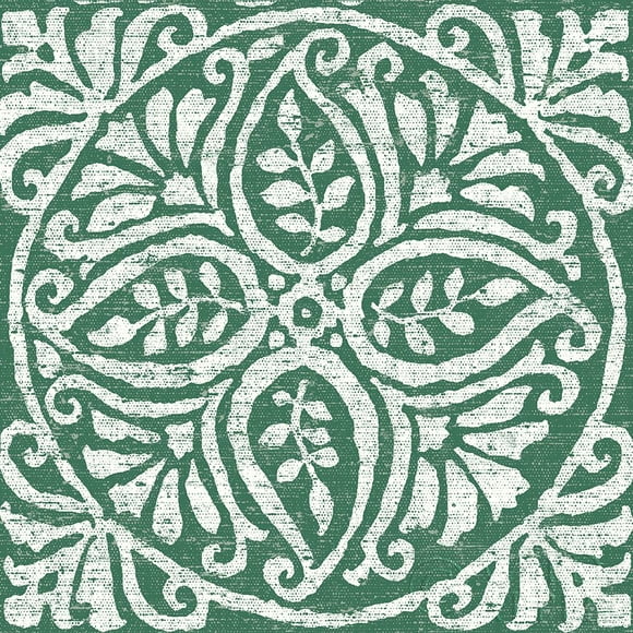 Amadora Dark Green Tile IV Poster Print by Wild Apple Portfolio Wild Apple Portfolio (24 x 24) # 56952