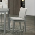 thumbnail image 3 of Davi 5pc Dining Room Set Dining Table 4x Chairs - Gray+Beige, 3 of 14