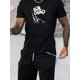 thumbnail image 2 of Camisa de algodón cómoda para hombre, con estampado de retrato, estilo casual, elástica, de cuello redondo, para verano, para adultos, hombres, mujeres, adolescentes, jóvenes., 2 of 6