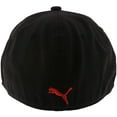 thumbnail image 2 of PUMA Women's Evercat Running Cap, 98% Polyester + 2% Spandex, Black/Red, 2 of 2