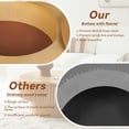 thumbnail image 6 of 31.5" Round Fluted Drum Coffee Table with Hidden Storage, Modern Slatted Accent Table for Living Room & Small Spaces,Natural, 6 of 10