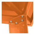 thumbnail image 4 of 32" Square All Weather Orange Metal Restaurant Patio Bar Height Table For Indoor or Outdoor Use, 4 of 6