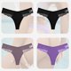 thumbnail image 1 of 4 unids/set de bragas sexis de algodón para mujer, ropa interior de Tanga de encaje para mujer, lencería íntima con espalda en T, bragas caladas de talla grande con flores Tan Jianjun unisex, 1 of 2