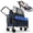 Blue-M, variant on LEVELEVE Heavy Duty Folding Wagon - 2-in-1 Collapsible Cart, All-Terrain Wheels w/Brakes & Side Pockets (Brown, 650lb Capacity)