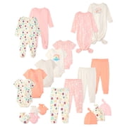 Garanimals Newborn Baby Boys & Girls Cotton Gift Set, Sizes Newborn-6/9 Months, 20-Piece