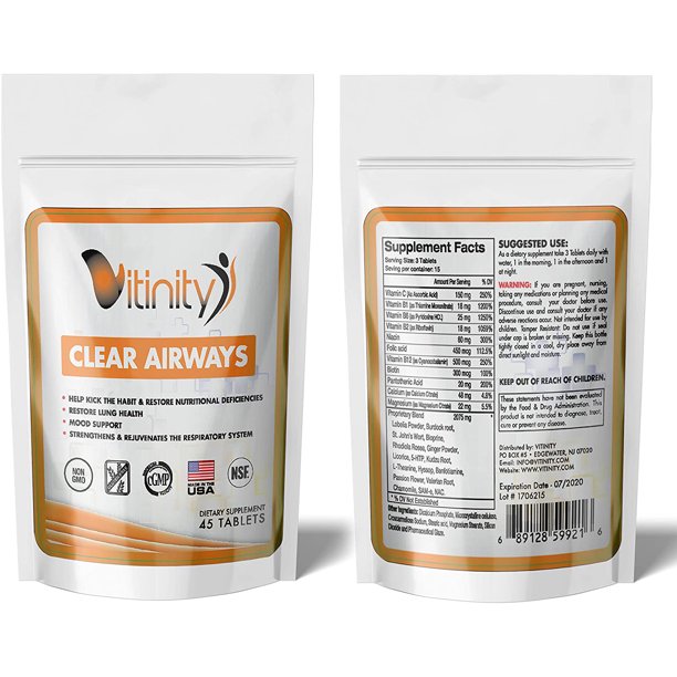 Lung Cleanse for Smokers Clear Your Airways Lung Support Supplement Natural Lung Health