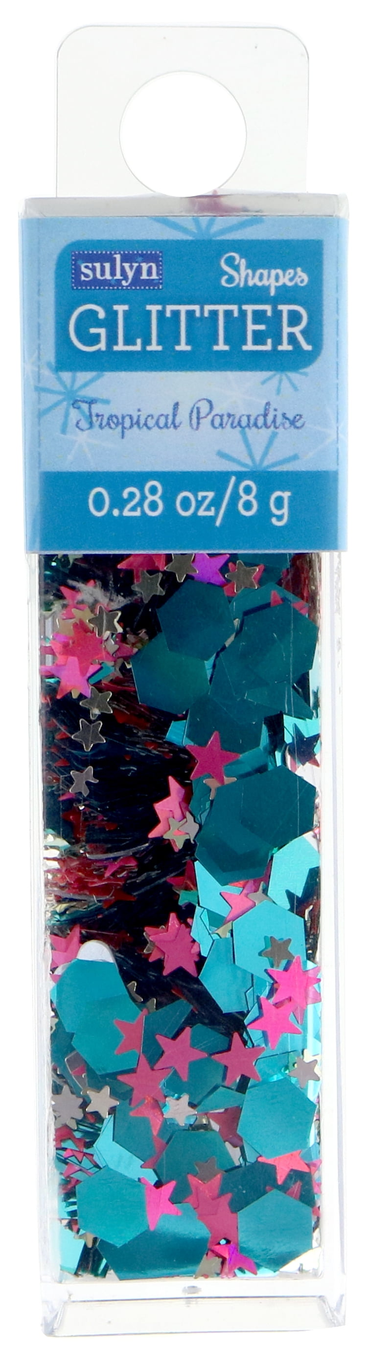 Sulyn Glitter Shapes for Crafts, Multicolor, .28 oz
