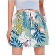 thumbnail image 5 of Tnhcen Women's Casual Floral Print Cotton Pajama Shorts Loose Fit Drawstring Elastic Waist Free Size Home Wear Sleepwear Comfortable Breathable Lightweight Sleep Pants for Women, 5 of 5