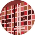 thumbnail image 1 of Ahgly Company Machine Washable Indoor Round Transitional Red Area Rugs, 3' Round, 1 of 7