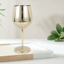 HEALEEP Wine Drinking Goblets Cocktails Modern Glasses Anniversary Party Golden