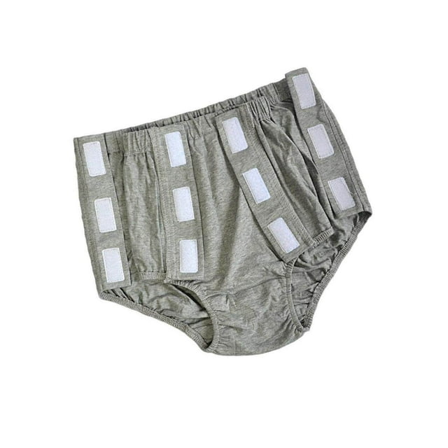 Femmes Adultes Culotte de Réutilisation pour Incontinence, Pantalon d'Incontinence, Couche de Protection Gris G