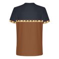 thumbnail image 4 of SSAAVKUY Mens T Shirts Short Sleeve Western Print Vintage Aztec Shirt Ethnic Graphic Casual Tshirt Stylish Retro Golf Tennis Tops Brown XL, 4 of 5