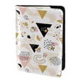 thumbnail image 2 of Pofeuu Geometric Triangle Print Travel Document Organizer Passport Holder Men Women for Family (6.5 in x 4.5 in),Wallet Holder Credit Card Clutch Bag Case, 2 of 5