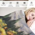 thumbnail image 3 of Shiartex Mountain Lake Trees Print Throw Blanket for Bed Couch Car Kids Adults All Seasons Gifts 60x80in, 3 of 6
