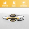 thumbnail image 4 of Unique Bargains 10Pcs Car Door Handle Protector Carbon Fiber Reflective Sticker Protective Film Decals Yellow, 4 of 7