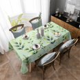 thumbnail image 4 of Green Leaves Rectangle Tablecloth, Summer Botanical Farmhouse Leaf Waterproof & StainResistant Tablecloth, Washable Oil-proof Table Cover for Dining/Party/Wedding/Camping/Buffet 60x84 In, 4 of 9
