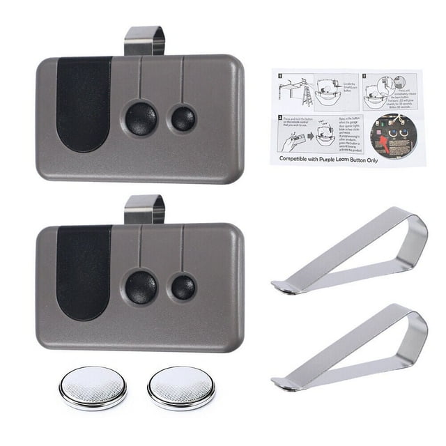 JUNWELL Lot de 2 pour Ouvre-Porte de Garage Artisan Télécommande à 3 Boutons Fréquence 390 MHz
