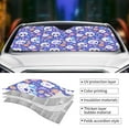 thumbnail image 5 of Bingfone flower Skull cartoon Car Windshield Sun Shade Protector Keep Your Vehicle Cool Sun Shield Visor Cover Foldable for Car Truck SUV-Medium, 5 of 8