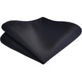 thumbnail image 3 of LAICAIW Mens Solid Color Double Fold Pre-tied Bow Tie and Pocket Square Set, 3 of 7