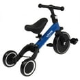 thumbnail image 3 of Kids 3 in 1 Tricycle, YOFE Removable Pedal Bike for Toddler, Boys Girls Trike with Adjustable Seat and Handlebar, Anti-skid Wheel, Cushioned Seat, Balance Bike Kid Tricycle for 2-4 Ages, Blue, D1602, 3 of 3