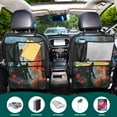 thumbnail image 5 of WOBOGO Lonely Woman Backseat Car Organizer Footed Universal Car with Touch Screen Tablet Holder Rear Seat Protector, 5 of 7