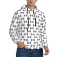 thumbnail image 2 of Naloa Signal Icon Men's Casual Hooded Collar Drawstring Hoodies Pullover Sweatshirts Casual Long Sleeve Shirts-4X-Large, 2 of 7