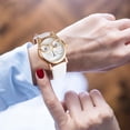 thumbnail image 3 of ColoMX 1pc Reloj de cuarzo de moda Reloj con correa de cuero Reloj de pulsera informal Reloj de cuarzo PU, 3 of 7
