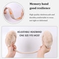 thumbnail image 3 of Women Winter Foldable Ear Muffs Faux Fur Warm Cute Earmuffs Lady Girls Plush Ear Warmers Outdoor Ear Covers Headband (Khaki), 3 of 5
