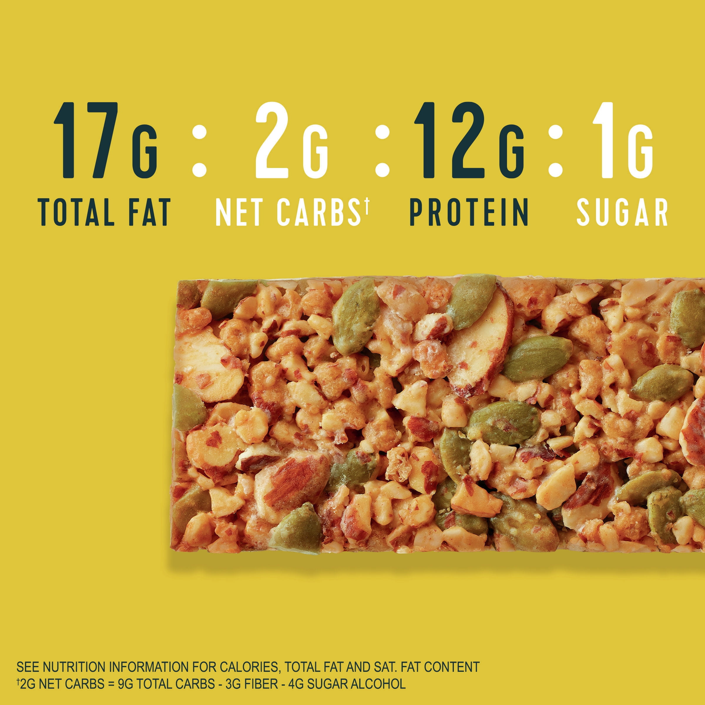 :ratio KETO Friendly Crunchy Bars, Lemon Almond, Gluten Free Snack, 4 ct