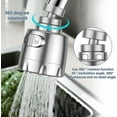 thumbnail image 4 of 2pc Arateur De Robinet, 360 Pivotant Robinet, Gorgeurs Arateur Robinet, Conomie D'eau Robinet Filtre Rgulateur Spray Tte Buse Pour Cuisine Salle, 4 of 5