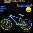 thumbnail image 4 of 10 Pcs (blue )stay Safe Riding At Night With Reflective Bike Stickers - Easy To Nighttime Visibility Decals For Bicycles, 4 of 5