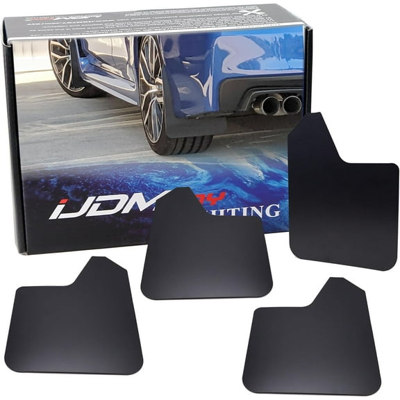 Set of 4 Front & Rear Rally Mud Flap Armor Guards For Subaru WRX Impreza Forester Outback Crosstrek XV Rally Sports, Also Universal Fit for Other Cars