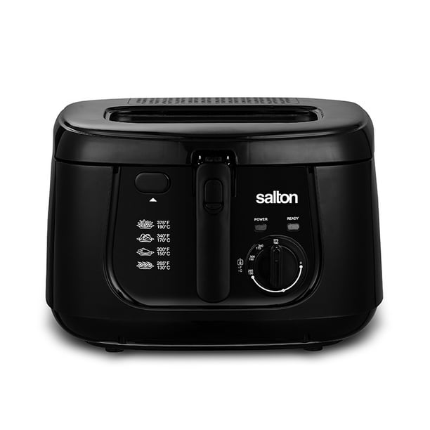 Salton Cool Touch Deep Fryer 2.5 Liter/Quart Black