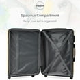 thumbnail image 3 of 3 Pcs Suitcase ABS Lightweight Suitcase with TSA Lock,20''24''28'Hardshell Luggage Sets ,with 360°Spinner Wheels，3-Step Telescoping Handle,for Travel, Yellow, 3 of 9