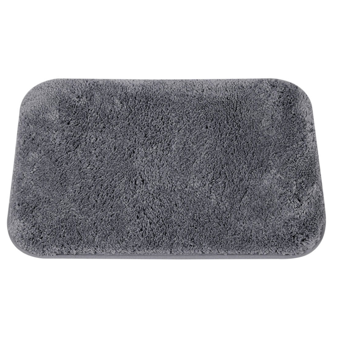 PiccoCasa NonSlip Shaggy Bath Mat, 24"x35", Dark Gray