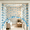 blue, variant on Crystal Beaded Curtain, Multicolor Acrylic Bead Door Curtain, 20-Strand Arched String Room Divider for Bedroom, Living Room, Window, Cafe