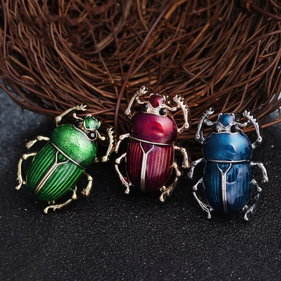 SmartBy Vintage Lady Beetle Enamel Animal Insect Brooch Pin Women Scarf Party Jewelry