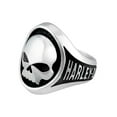 thumbnail image 3 of Harley-Davidson Men's Willie G Skull H-D Stainless Steel Metal Ring (10), Harley Davidson, 3 of 4