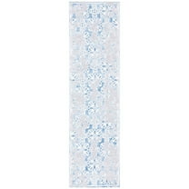 SAFAVIEH Lagoon Hector Diamond Area Rug, Grey/Blue, 6'7" x 6'7" Square