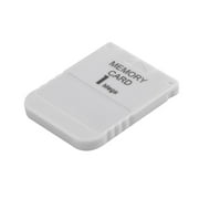 Clearance!!PS1 Memory Card 1 Mega Memory Card For Playstation 1 One PS1 PSX Game Useful Practical Affordable White 1M 1MB