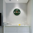 thumbnail image 5 of Yayeee Wall Clock Battery Operated 9.5" Silent Quartz Non-Ticking for Living Room Decor, Christmas Santa Hats, 5 of 8