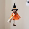 thumbnail image 4 of tasrioml Halloween Witch Doll Decor with Broom Small Witch Figurine with Gauze Skirt Kitchen Hanging Witch Ornament for Room Door Window Halloween Decor, 4 of 8